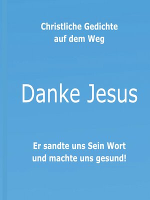cover image of Christliche Gedichte